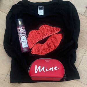 Valentine Bundle
Shirt (S) 
makeup bag
body spray